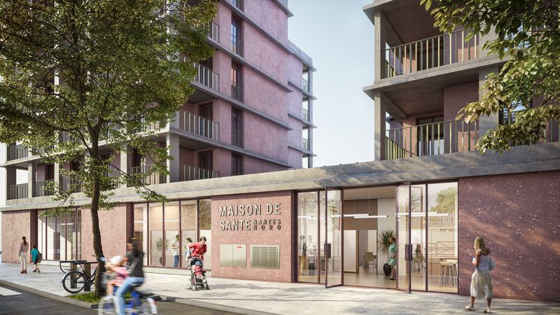 Une maison de santé ouvrira ses portes mi-2023 à Nantes Nord. © DR